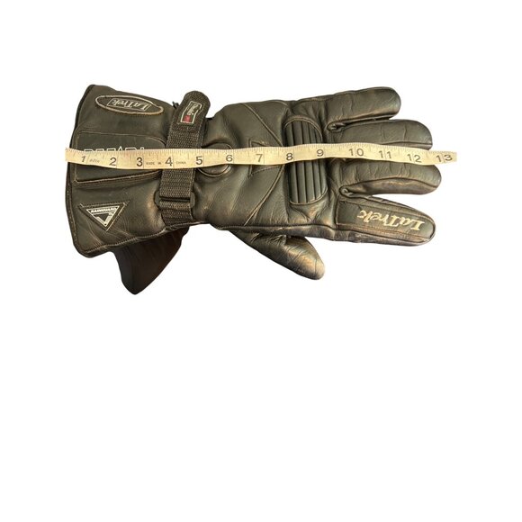 LaTrek Motorcycle Gloves Kevlar Thinsulate Black Leather Rainguard Sz XXL READ - Picture 9 of 9